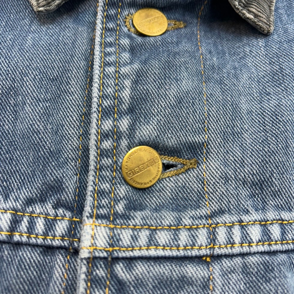 90s Vintage Marithe Francois Girbaud Denim Trucker Jacket Mens Medium Corduroy - Picture 4 of 12